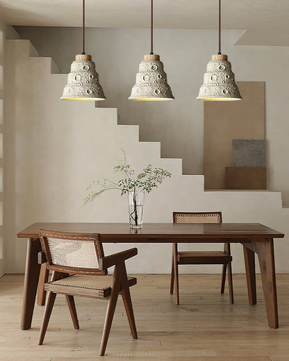 Stone Bell Pendant Light ∅ 7.1″ x H 7.1″ / Cement Grey pendant Lamp