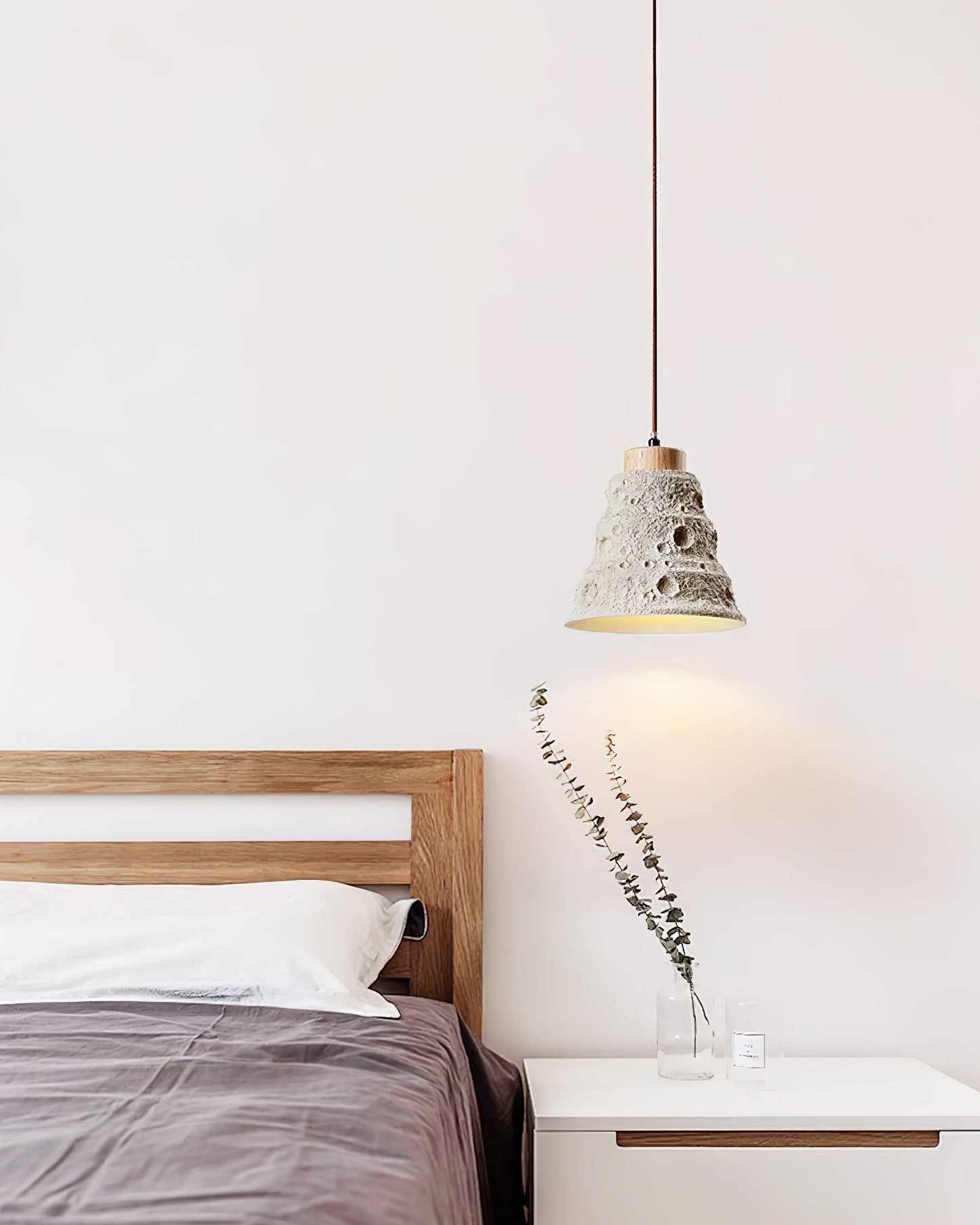 Stone Bell Pendant Light ∅ 7.1″ x H 7.1″ / Cement Grey pendant Lamp