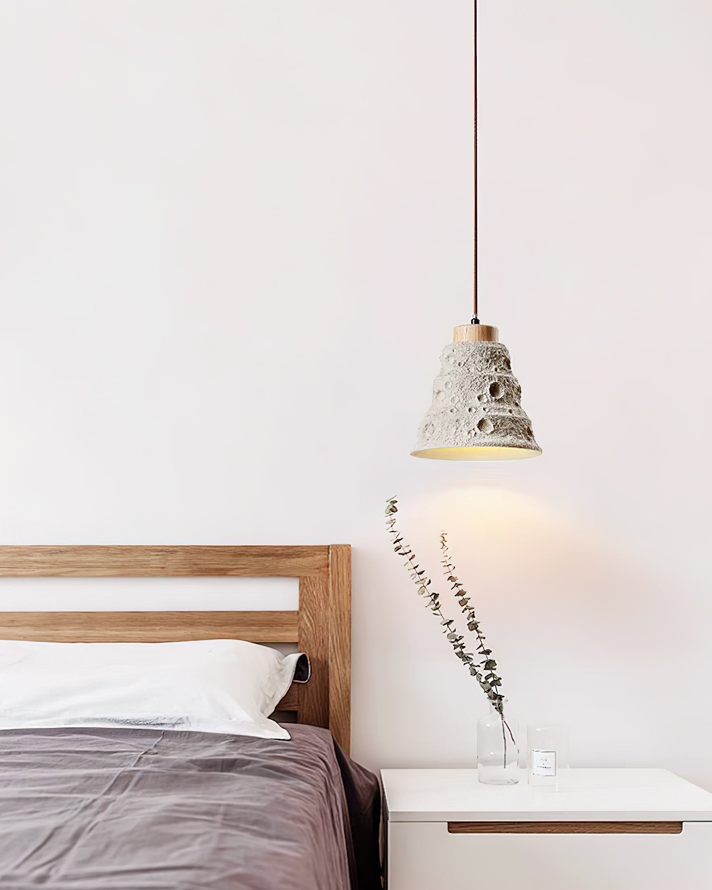 Stone Bell Pendant Light ∅ 7.1″ x H 7.1″ / Cement Grey pendant Lamp