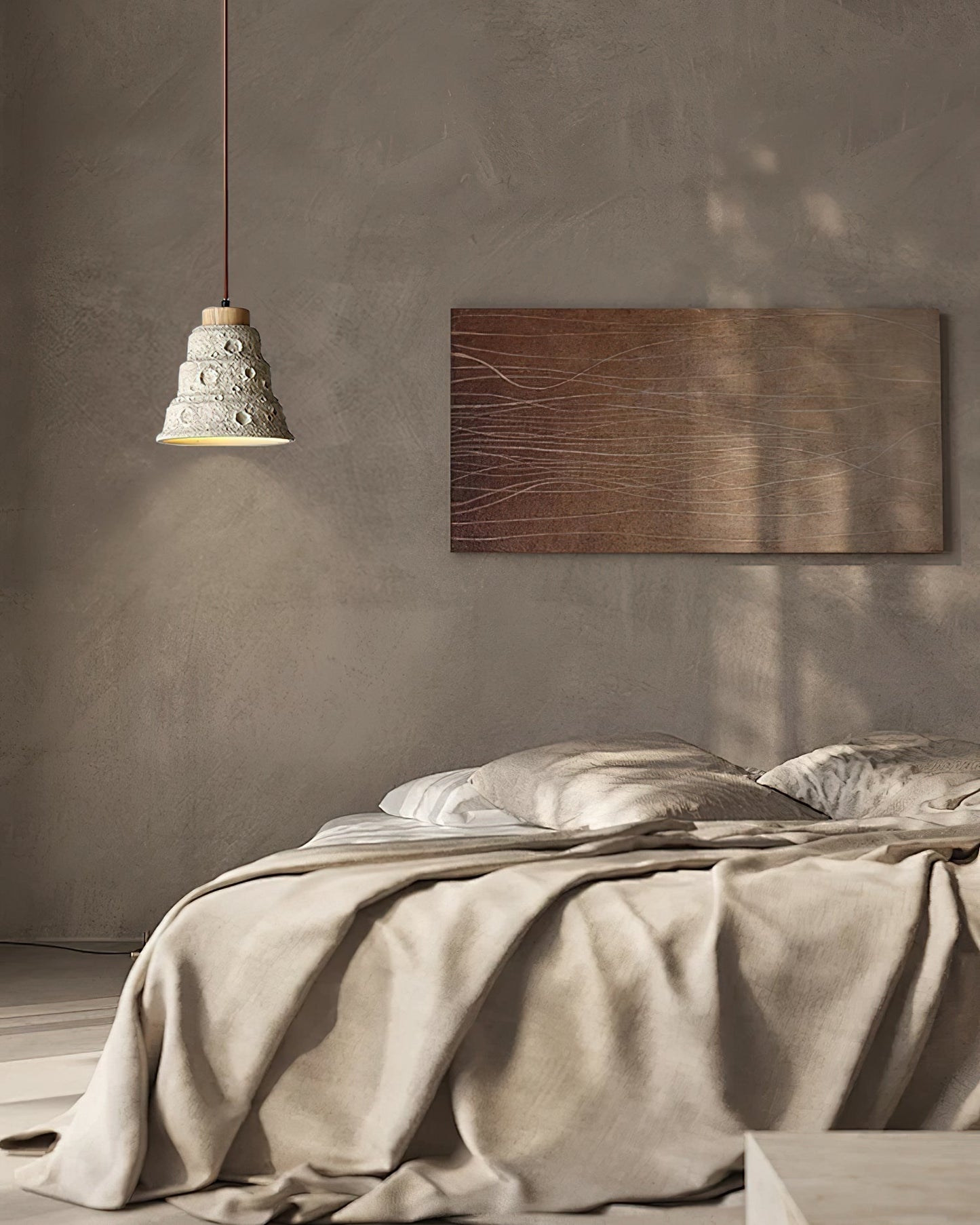 Stone Bell Pendant Light ∅ 7.1″ x H 7.1″ / Cement Grey pendant Lamp