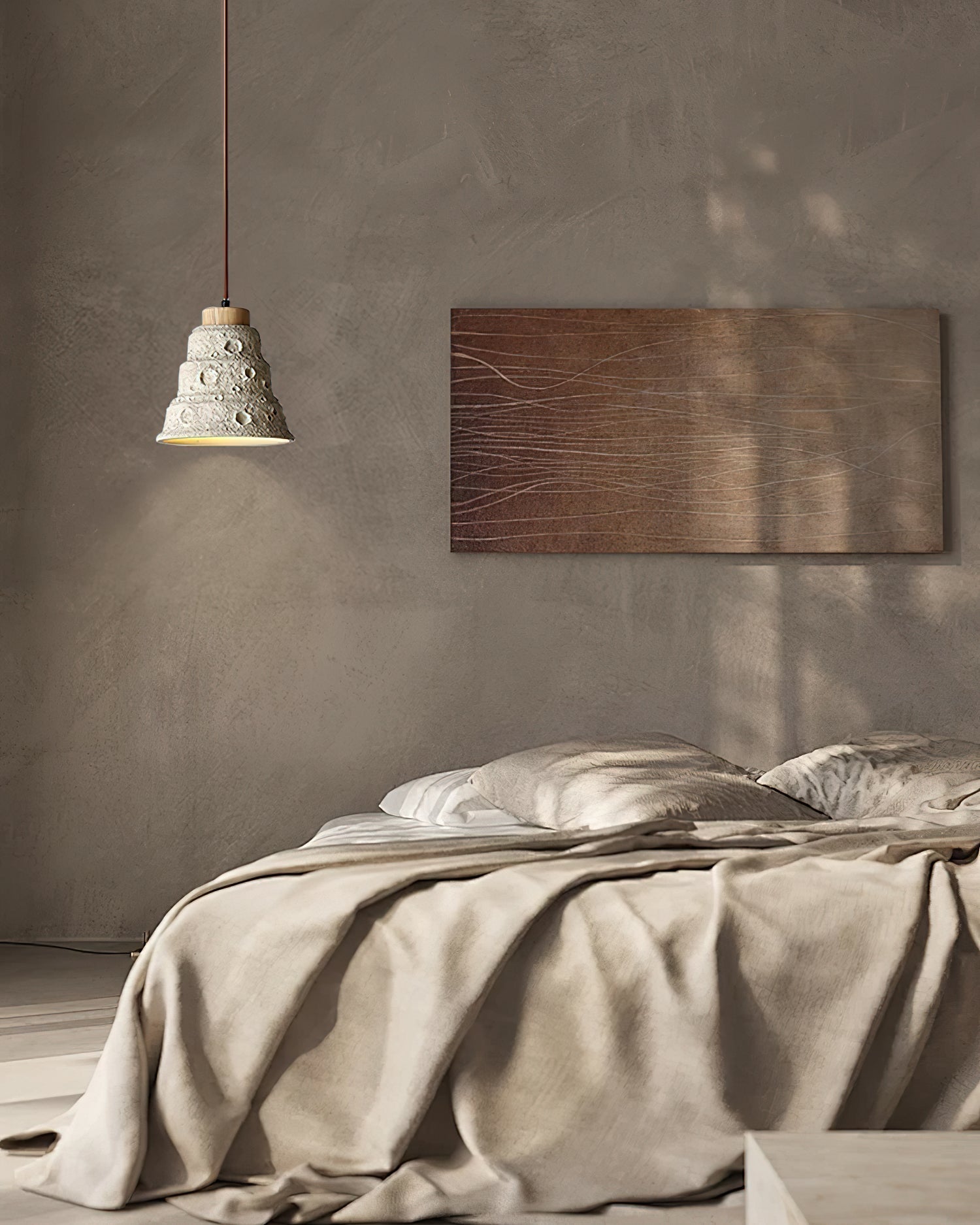 Stone Bell Pendant Light ∅ 7.1″ x H 7.1″ / Cement Grey pendant Lamp