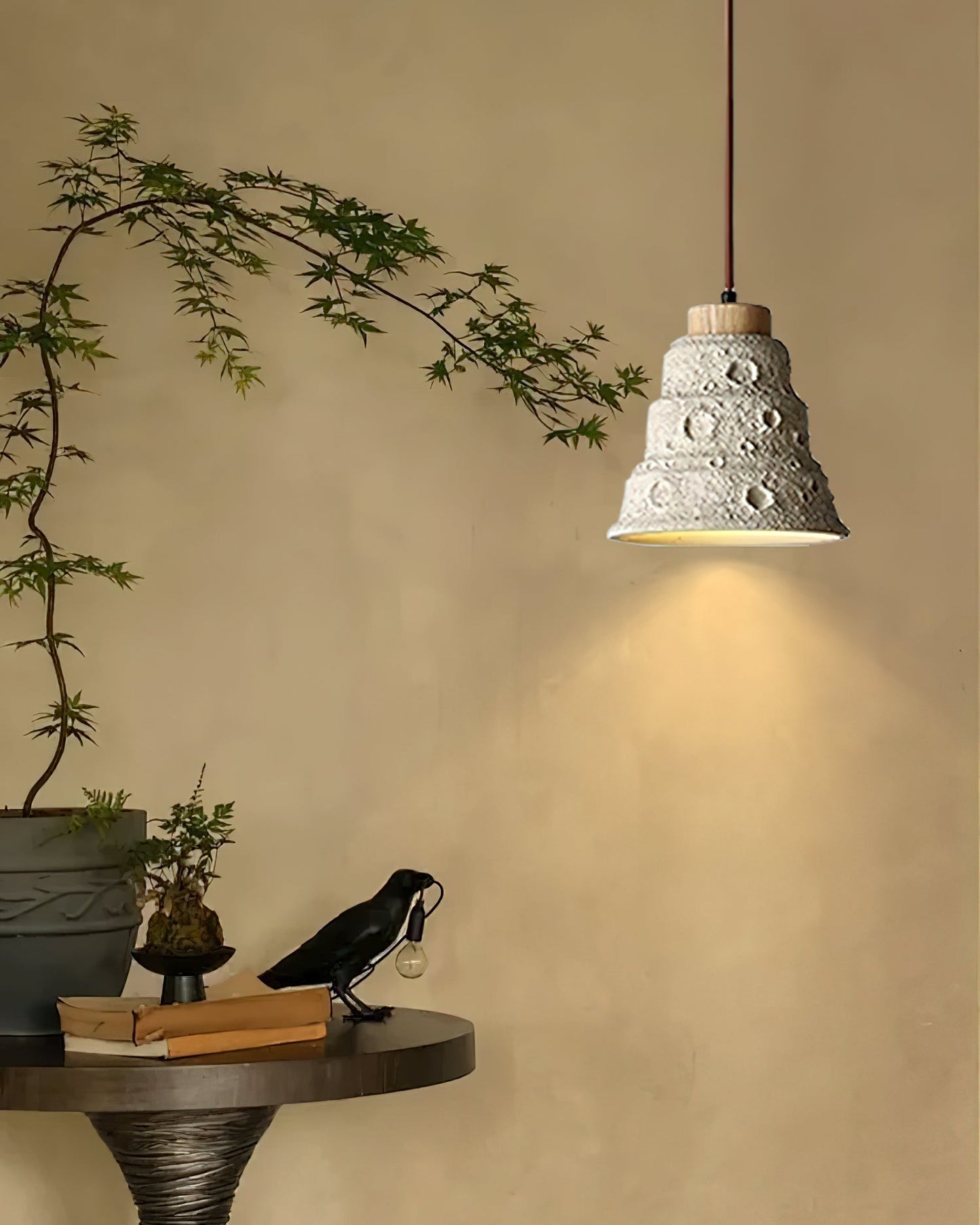 Stone Bell Pendant Light ∅ 7.1″ x H 7.1″ / Cement Grey pendant Lamp