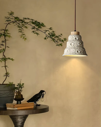 Stone Bell Pendant Light ∅ 7.1″ x H 7.1″ / Cement Grey pendant Lamp