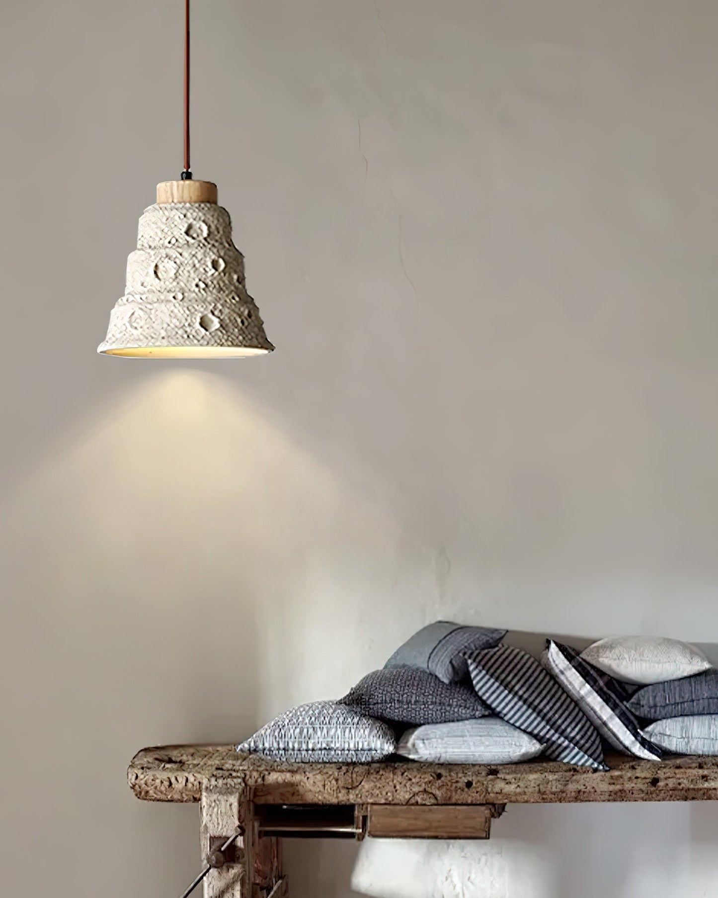 Stone Bell Pendant Light ∅ 7.1″ x H 7.1″ / Cement Grey pendant Lamp