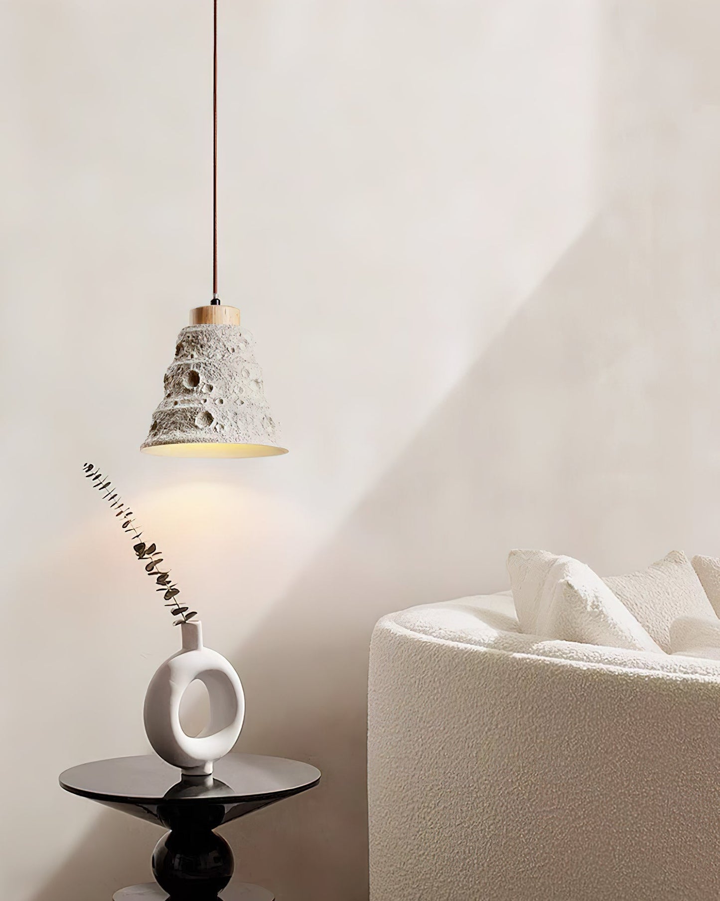 Stone Bell Pendant Light ∅ 7.1″ x H 7.1″ / Cement Grey pendant Lamp