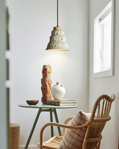 Stone Bell Pendant Light ∅ 7.1″ x H 7.1″ / Cement Grey pendant Lamp