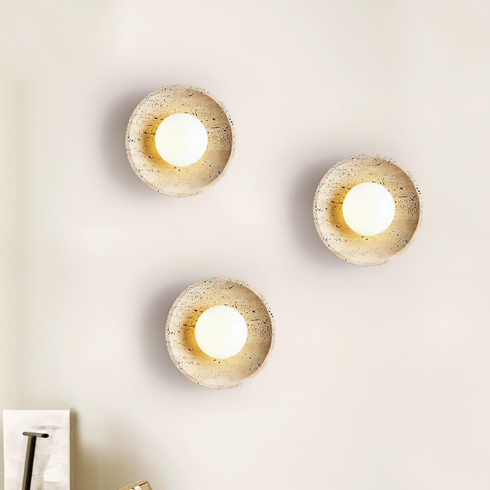 Stone Lunar Eclipse Wall Light Wall lamp
