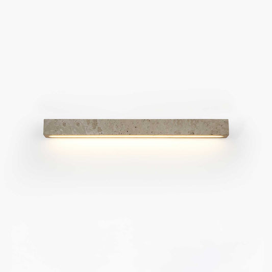 Stravik Wall Light L 22.8″ x H 1.9″ / Yellow Travertine / Warm Light 1001 Wall lamp