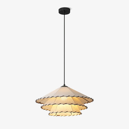 Lotus Leaf Fabric Pendant Light ∅ 15.7″ x H 7.9″ / Dia 40cm x H 20cm / Beige Pendant light