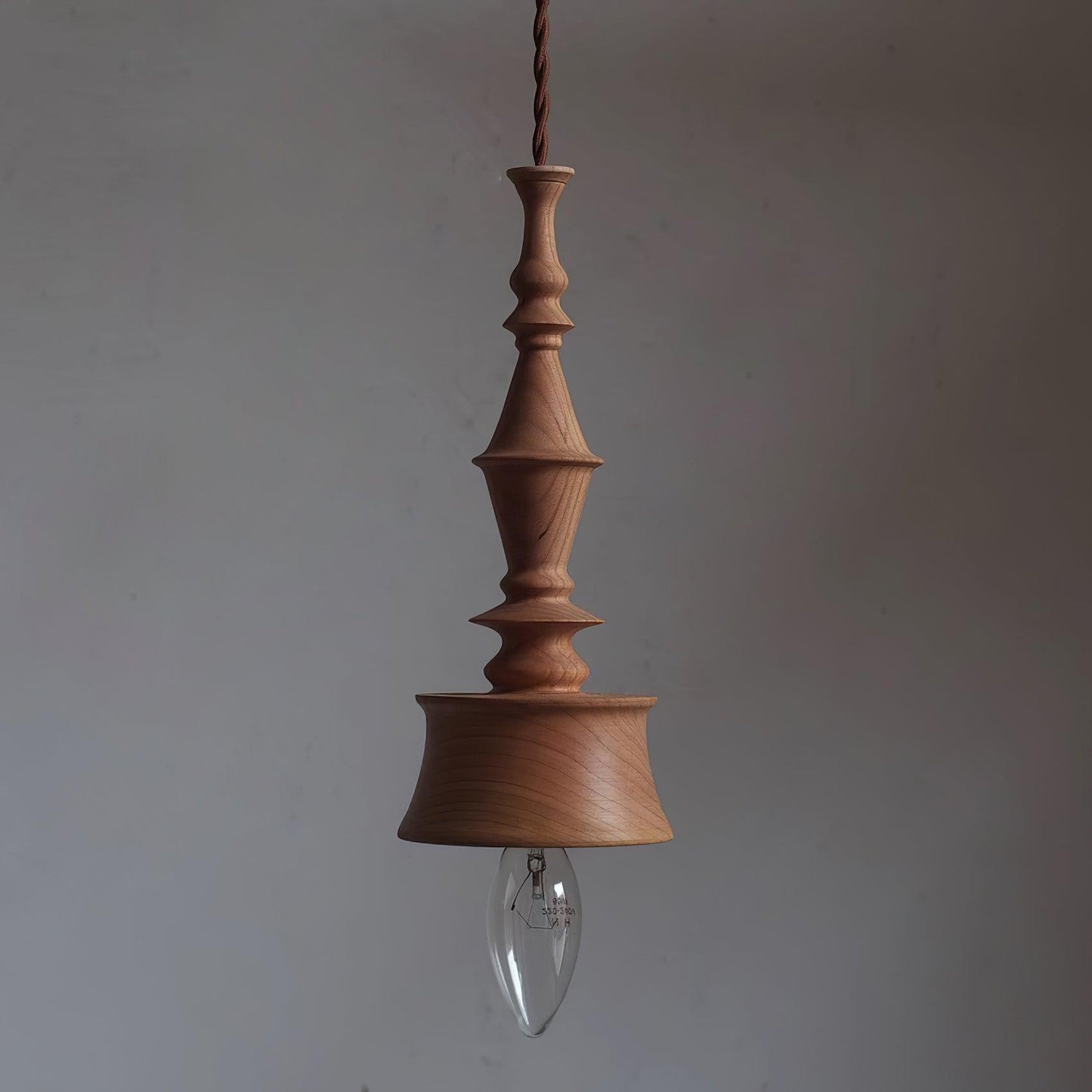 Sumally Pendant Lamp Model A ∅ 3.9″ x H 9.4″ / Dia 10cm x H 24cm / Walnut wood color Pendant light