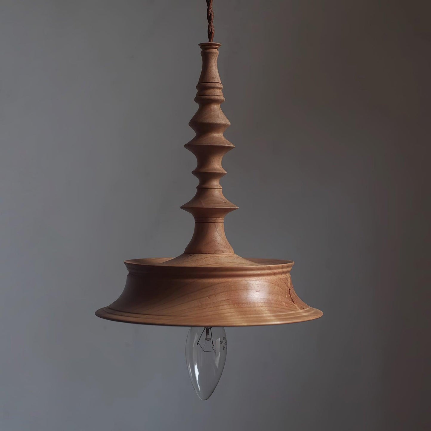 Sumally Pendant Lamp Model C ∅ 7.4″ x H 9″ / Dia 19cm x H 23cm / Walnut wood color Pendant light