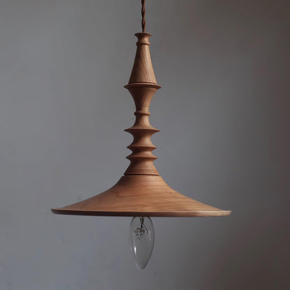 Sumally Pendant Lamp Model B ∅ 9″ x H 9.4″ / Dia 23cm x H 24cm / Walnut wood color Pendant light