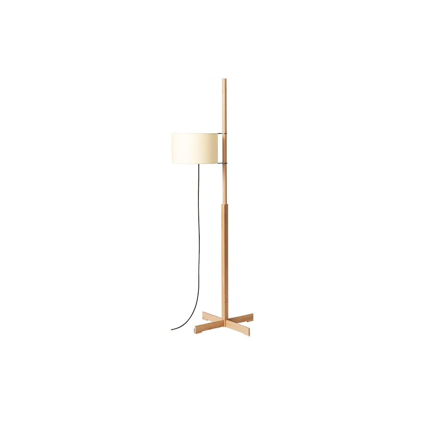 Svelte Silhouette Floor Lamp Ash wood & White ∅ 13.8″ x H 65.4″ / Dia 35cm x H 166cm / US Plug Floor lamp