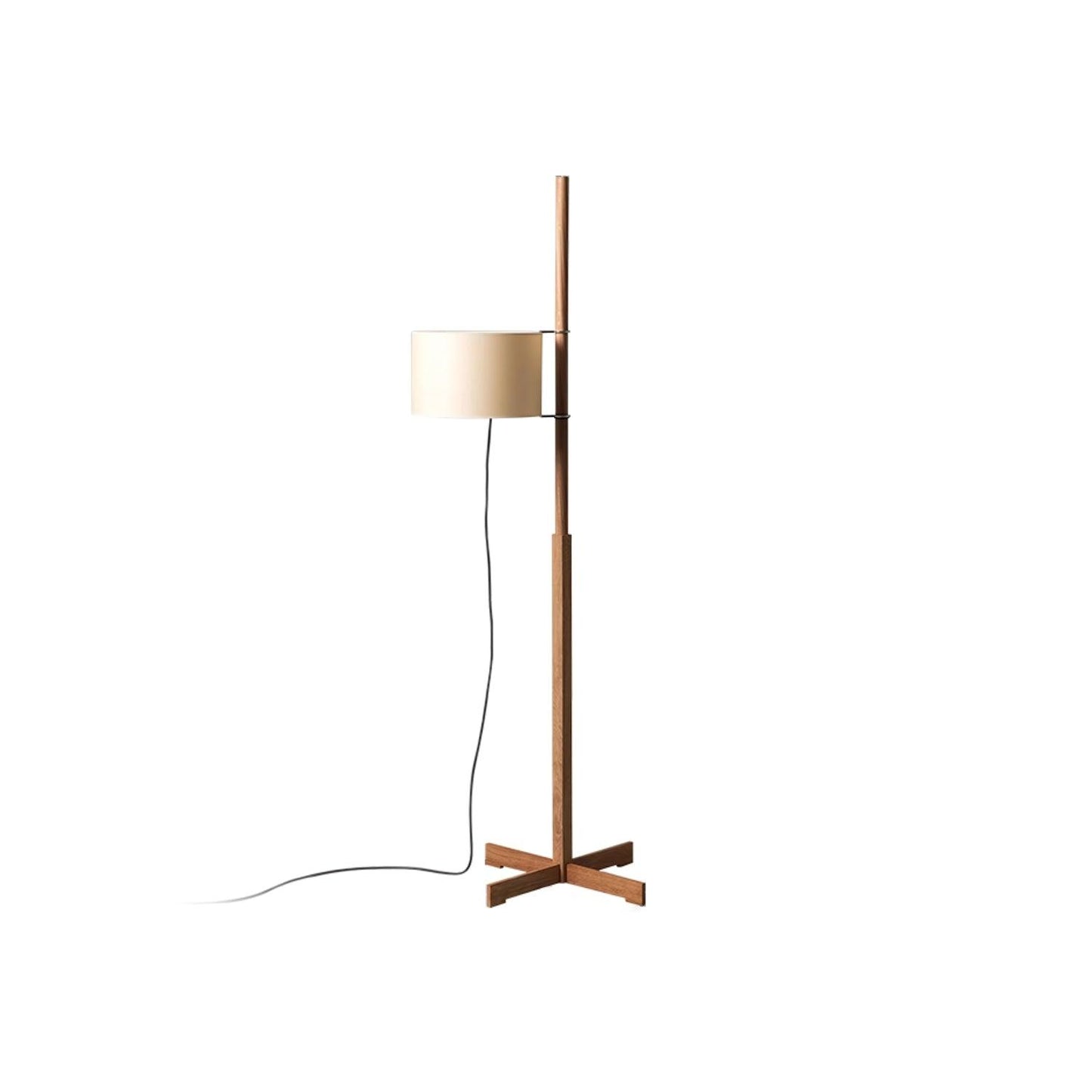 Svelte Silhouette Floor Lamp Dark walnut & White ∅ 13.8″ x H 65.4″ / Dia 35cm x H 166cm / US Plug Floor lamp