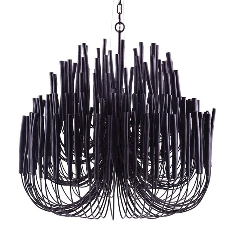 Swinton Chandelier 18 Heads ∅ 47.2″ x H 47.2″ / Black 1001 Chandelier