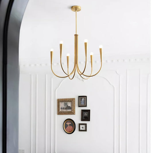 Swoop Arm Chandelier Chandelier