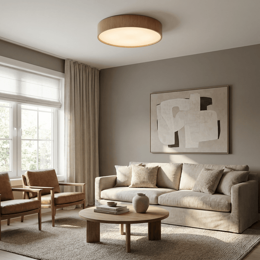 Sylva Minimalist Timber Ceiling Lamp