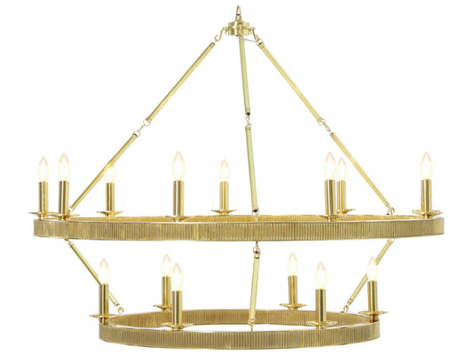 Theodore Alexander Ta Illuminations Gold Round Chandelier