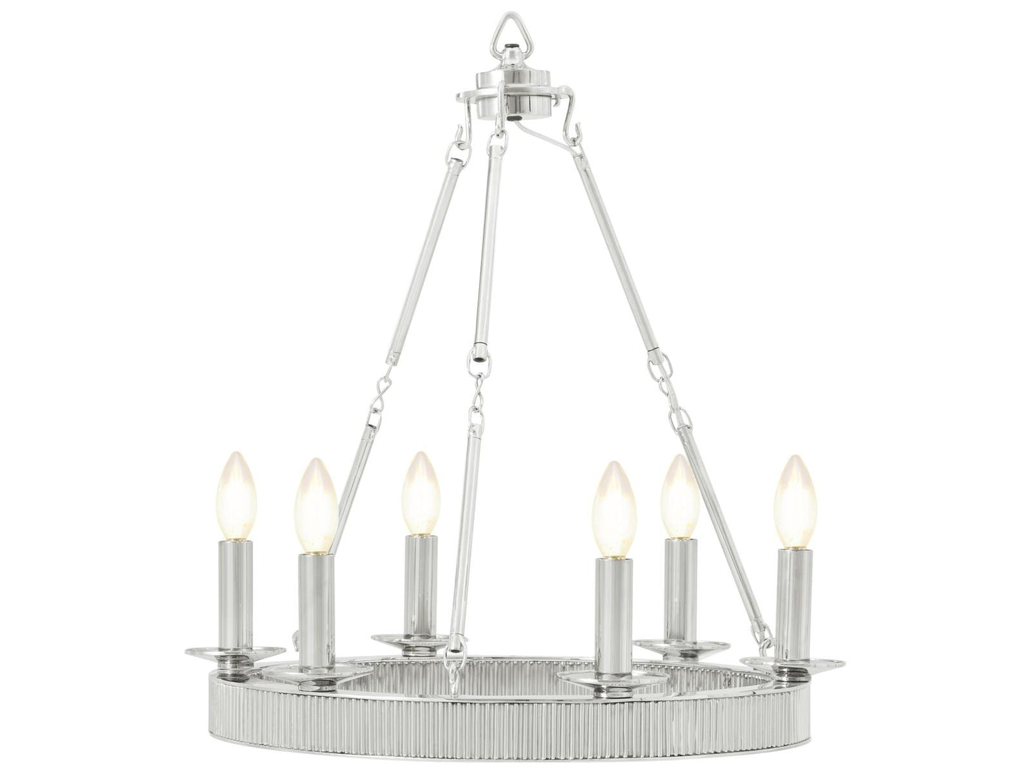 Theodore Alexander Ta Illuminations Chrome Round Chandelier
