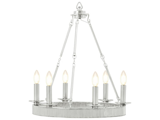 Theodore Alexander Ta Illuminations Chrome Round Chandelier