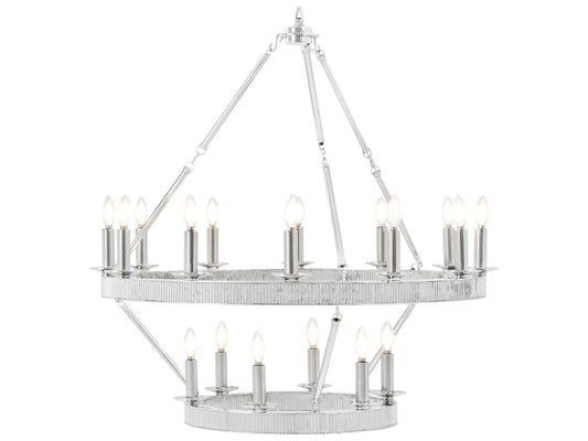 Theodore Alexander Ta Illuminations Chrome Round Chandelier