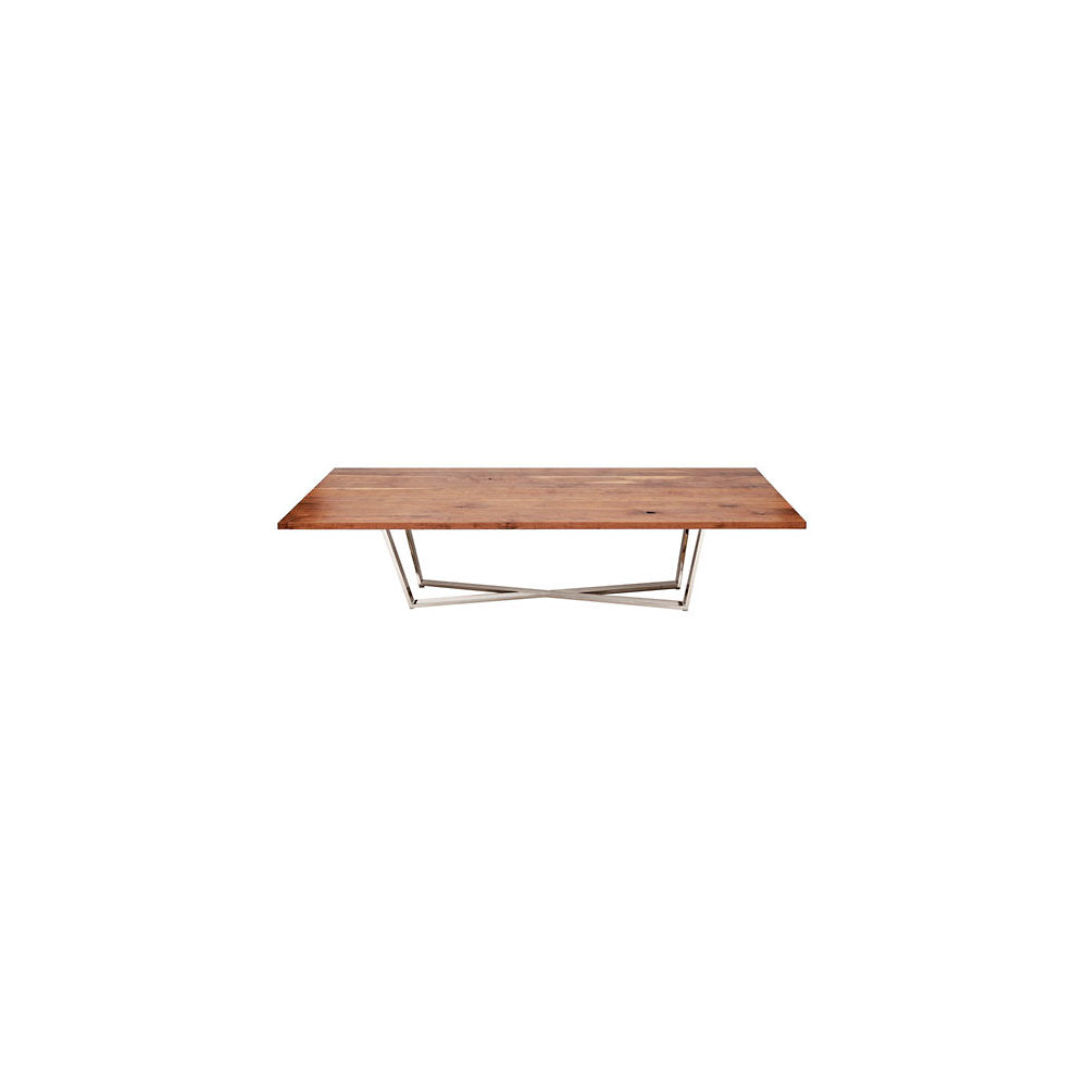 GAX X Dining Table, Stainless Steel Base