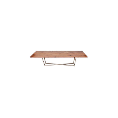 GAX X Dining Table, Stainless Steel Base