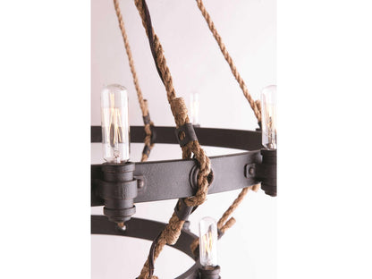 Troy Lighting 18-Light Pike Place Chandelier in Heritage Bronze