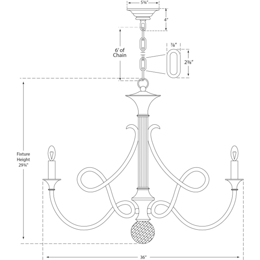 Visual Comfort Twist 36" Large Chandelier by Eric Cohler