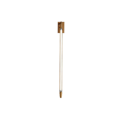 T Tube Wall Light ∅ 2″ x H 26.8″ / Dia 5cm x H 68cm / White & Gold / Warm Light Wall lamp