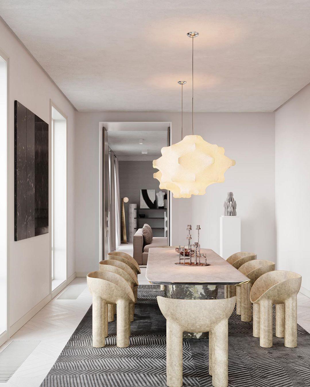 Cocoon Bloom Pendant Lamp ∅ 24.8″ x H 19.7″ / Dia 63cm x H 50cm / White Pendant light