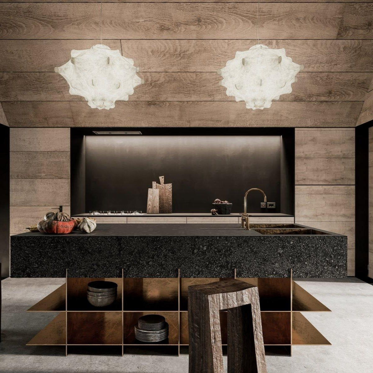 Cocoon Bloom Pendant Lamp ∅ 24.8″ x H 19.7″ / Dia 63cm x H 50cm / White Pendant light