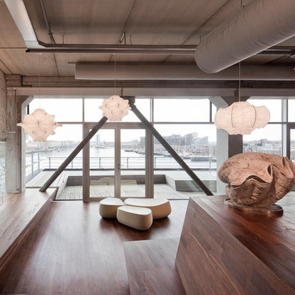 Cocoon Bloom Pendant Lamp ∅ 24.8″ x H 19.7″ / Dia 63cm x H 50cm / White Pendant light