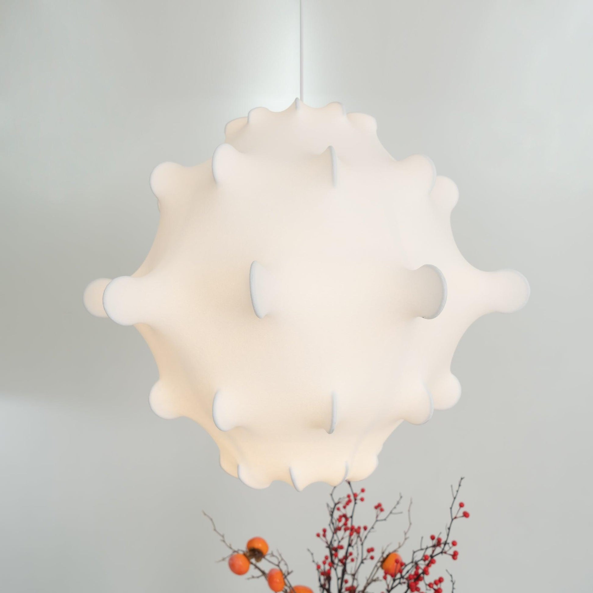 Cocoon Bloom Pendant Lamp ∅ 24.8″ x H 19.7″ / Dia 63cm x H 50cm / White Pendant light