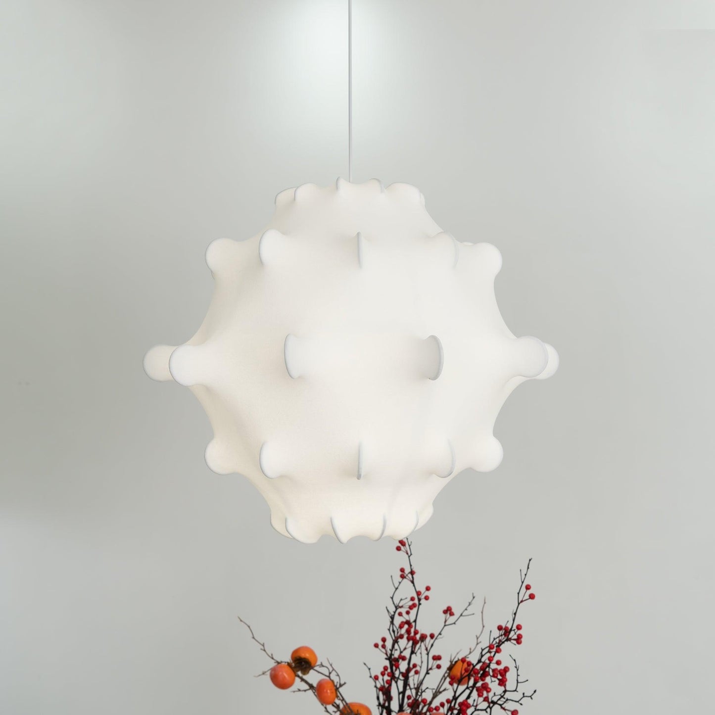Cocoon Bloom Pendant Lamp ∅ 24.8″ x H 19.7″ / Dia 63cm x H 50cm / White Pendant light