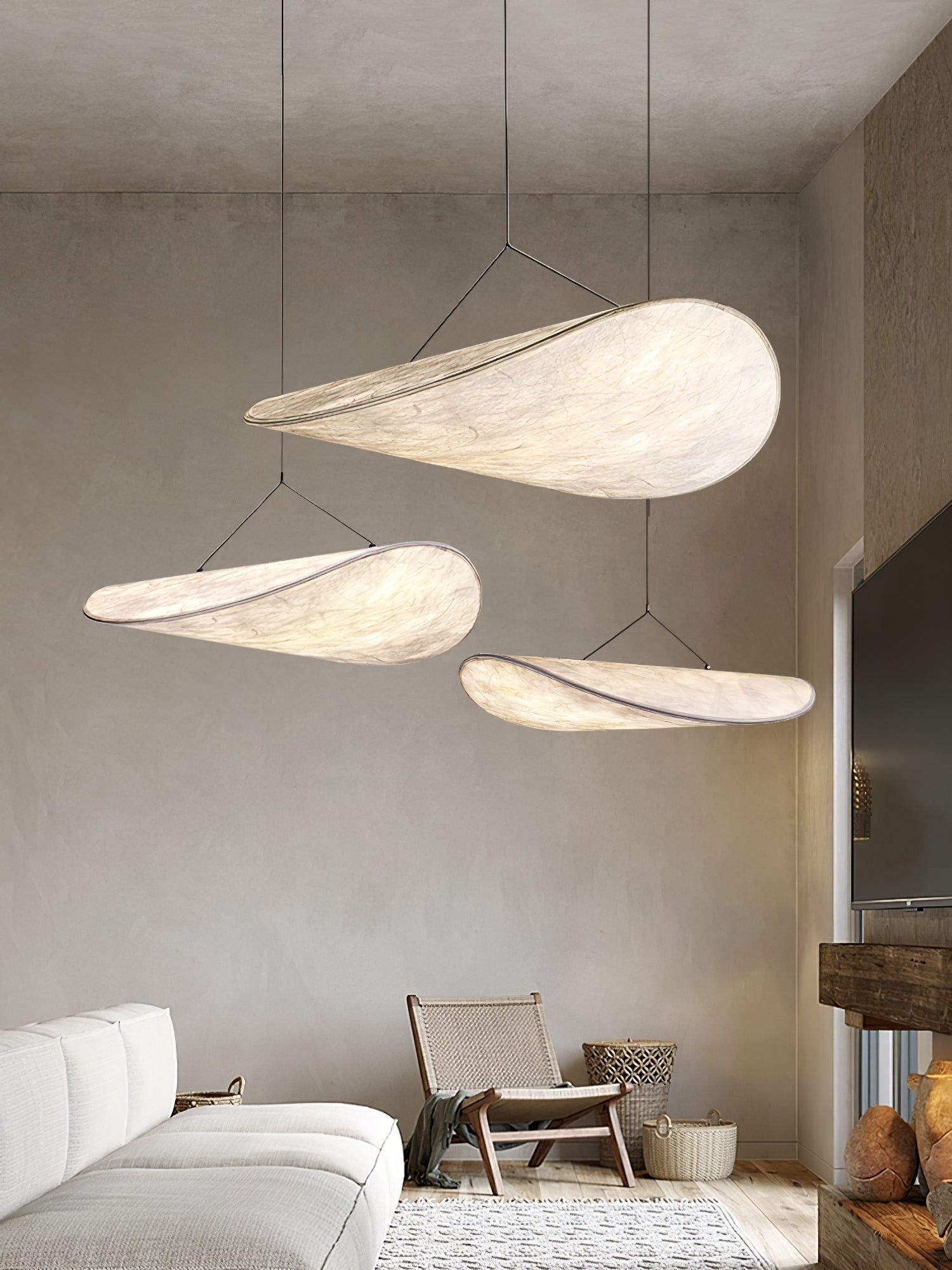 Tense Tyvek Pendant Lamp 1001 Pendant light