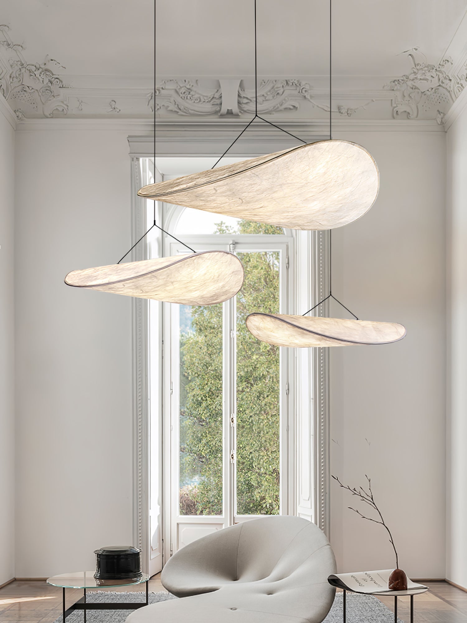 Tense Tyvek Pendant Lamp 1001 Pendant light