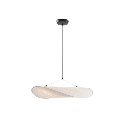 Tense Tyvek Pendant Lamp ∅ 23.6″ x W 21.7″ x H 5.9″ / Dupont paper & White + Black / Warm Light 1001 Pendant light
