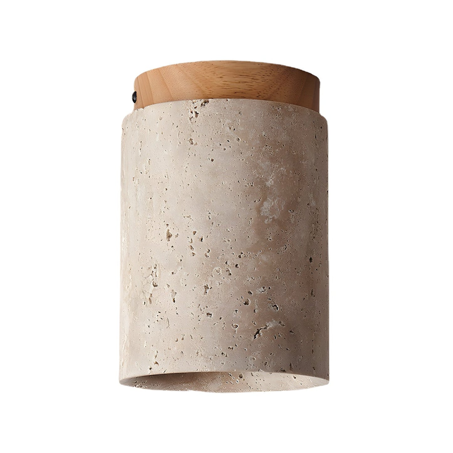 Terra Cylinder Ceiling Light ∅ 4.3″ x H 6.3″ / Wood Color Ceiling lamp