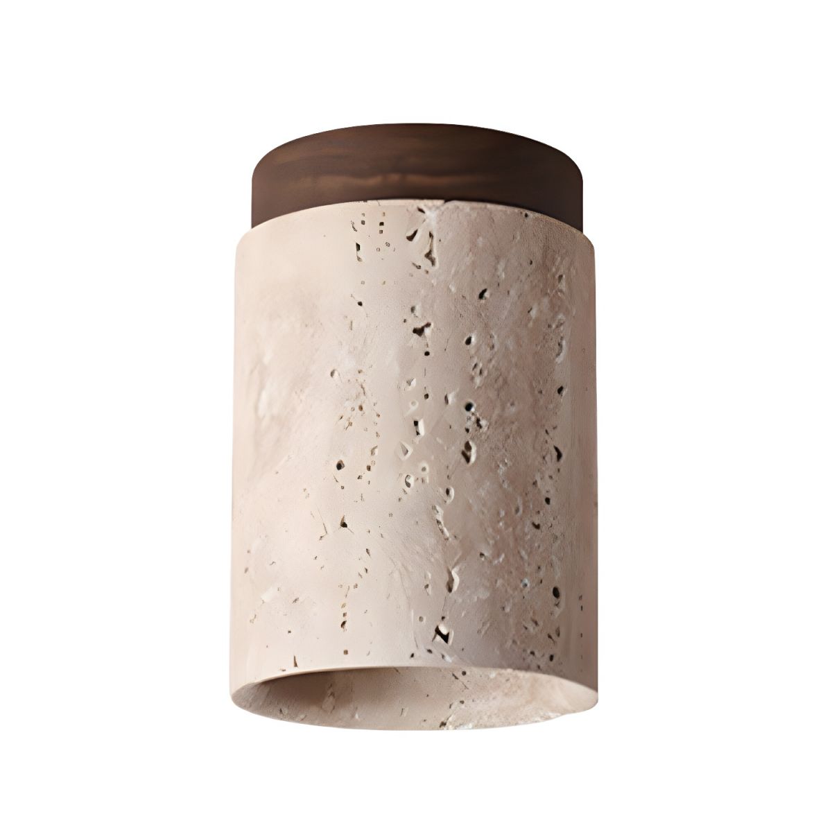 Terra Cylinder Ceiling Light ∅ 4.3″ x H 6.3″ / Walnut Color Ceiling lamp