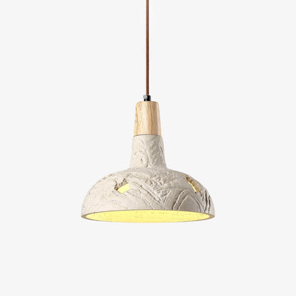 Cement Carve Pendant Lamp ∅ 9.1″ x H 7.9″ / Cement Grey pendant Lamp