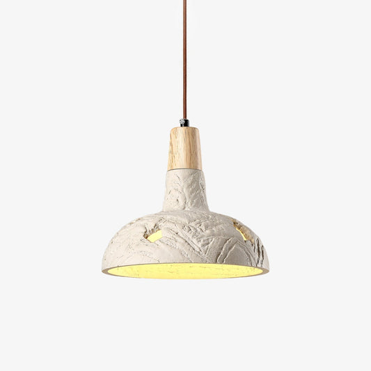 Cement Carve Pendant Lamp ∅ 9.1″ x H 7.9″ / Cement Grey pendant Lamp