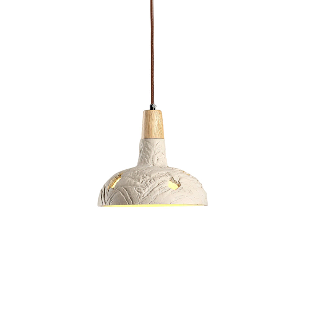 Cement Carve Pendant Lamp ∅ 9.1″ x H 7.9″ / Cement Grey pendant Lamp