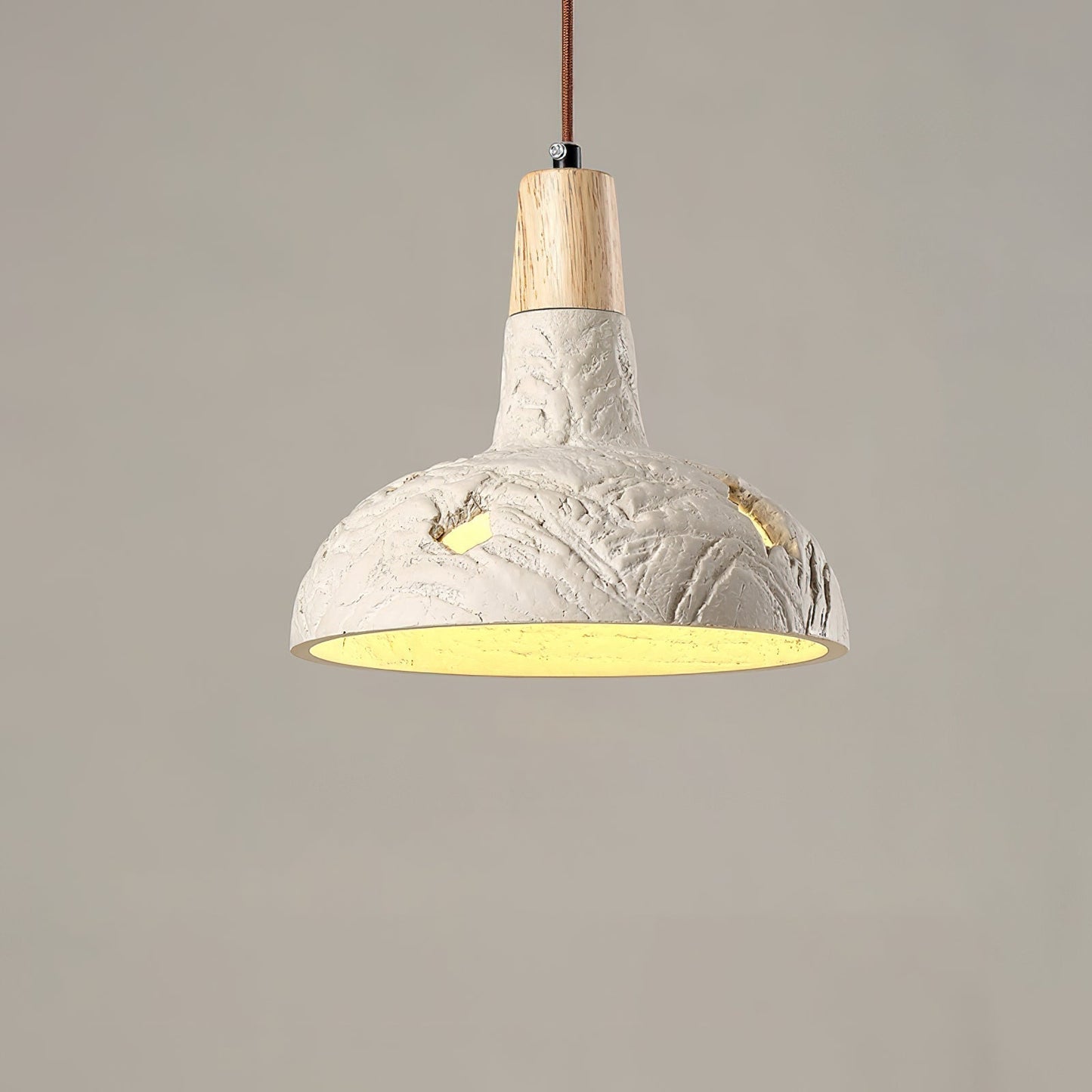 Cement Carve Pendant Lamp ∅ 9.1″ x H 7.9″ / Cement Grey pendant Lamp