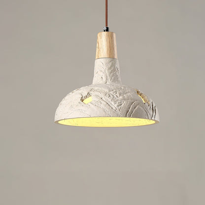 Cement Carve Pendant Lamp ∅ 9.1″ x H 7.9″ / Cement Grey pendant Lamp