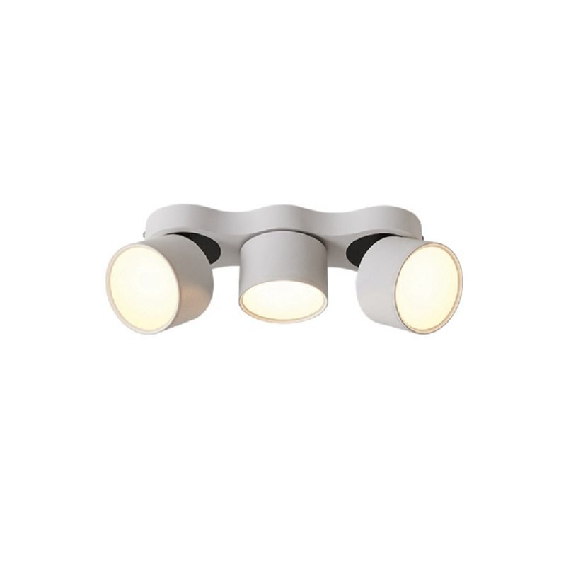 Three-heads Rotating Folding Ceiling Lamp Model B ∅ 12.6″ x H 3.9″ / White / Warm Light Ceiling lamp