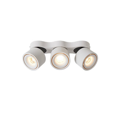 Three-heads Rotating Folding Ceiling Lamp Model A ∅ 12.6″ x H 3.9″ / White / Warm Light Ceiling lamp