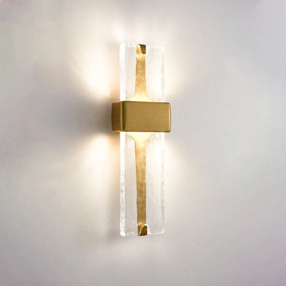 Torch Wall Lamp ∅ 5.9″ x H 19.7″ / Dia 15cm x H 50cm / Gold & Warm Light / Single Wall lamp