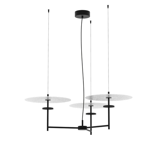 Trezzero Chandelier ∅ 31.5″ H 59″ / Dia 80cm x H 150cm / Black & White / Warm Light (~3000K) Pendant light