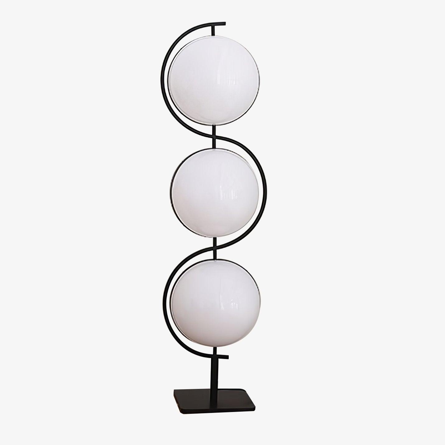 Triple Balls Floor Lamp ∅ 15.7″ x H 59″ / Dia 40cm x H 150cm / White & Black / US plug Floor lamp